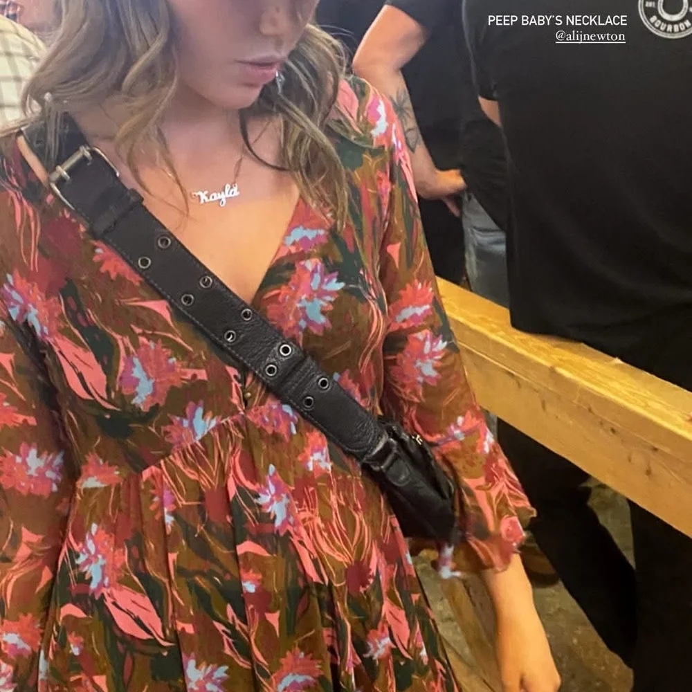 Free People Floral V-Neck Bell Sleeve Beach Babe Tunic - Picture 9 of 10